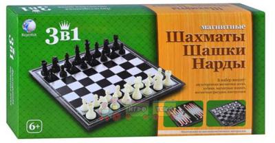 Шахматы, шашки, нарды 3 в 1  (TG 236781 R/48812) 