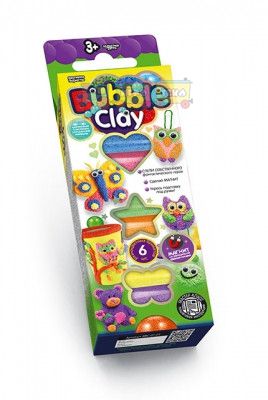 Шариковый пластилин Bubble Clay 6 цветов Danko Toys (BBC-01-01)