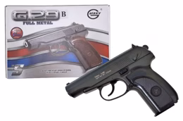 Страйкбольний пістолет Galaxy G.29B (ПМ), металевий, чорний