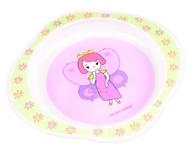 Тарелка пластиковая принцесса / самолет / мишка