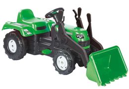 Трактор на педалях с ковшем Зеленый DOLU (8147)