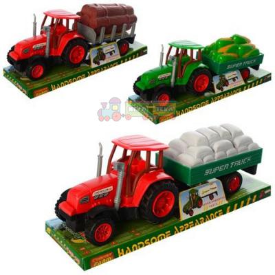 Трактор инерционный с прицепом A-Toys 0488-5-6-7 3 вида