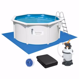 Сборный бассейн Bestway Hydrium 56566 (300x122 см) с песочным фильтром, лестницей и тентом